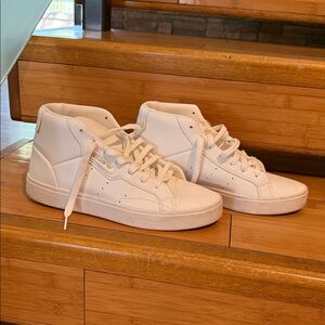 adidas White High-Top Athletic Shoes